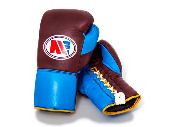 Main Event PFG 4000 Pro Fight Boxing Gloves Claret Blue 10oz